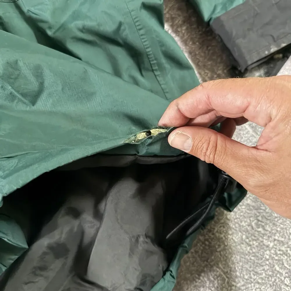 Mens Vintage 90s The North Face Forest Green Gore Tex Mountain Light Jacket Sz L
